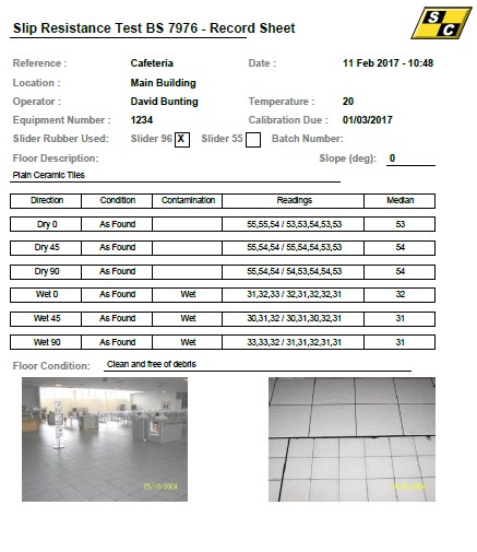 BS 7976 SRV Record Sheet